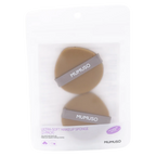 2-teiliges Make-up Schwamm Set aus Polyurethan für Foundation &amp; Puder (Braun)