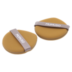 2-teiliges Make-up Schwamm Set aus Polyurethan für Foundation &amp; Puder (Braun)