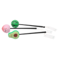 Massagehammer aus PU-Schaumstoff mit Obst-Design (Avocado/Rosa/Grün)