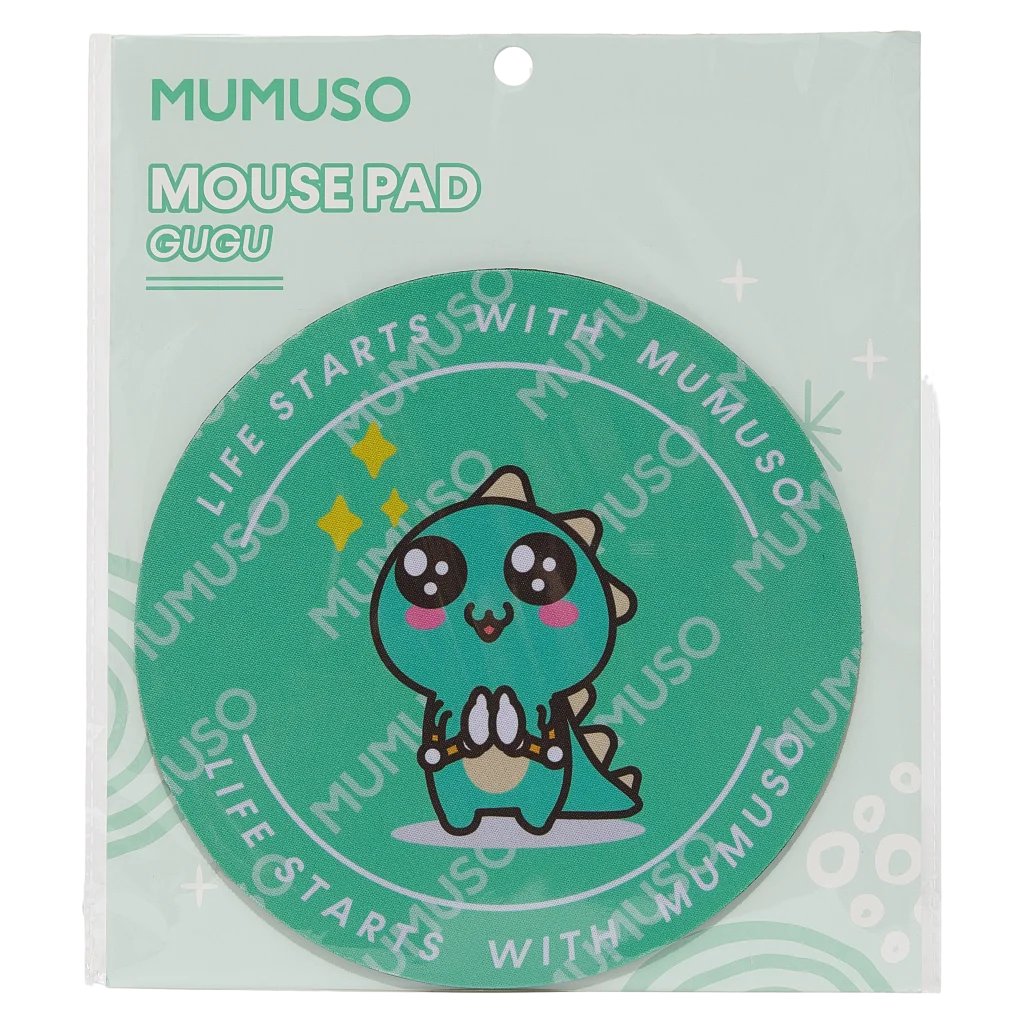 Rundes Mauspad aus Polyester mit Dinosaurier-Design, Ø 20,5 cm (Grün)