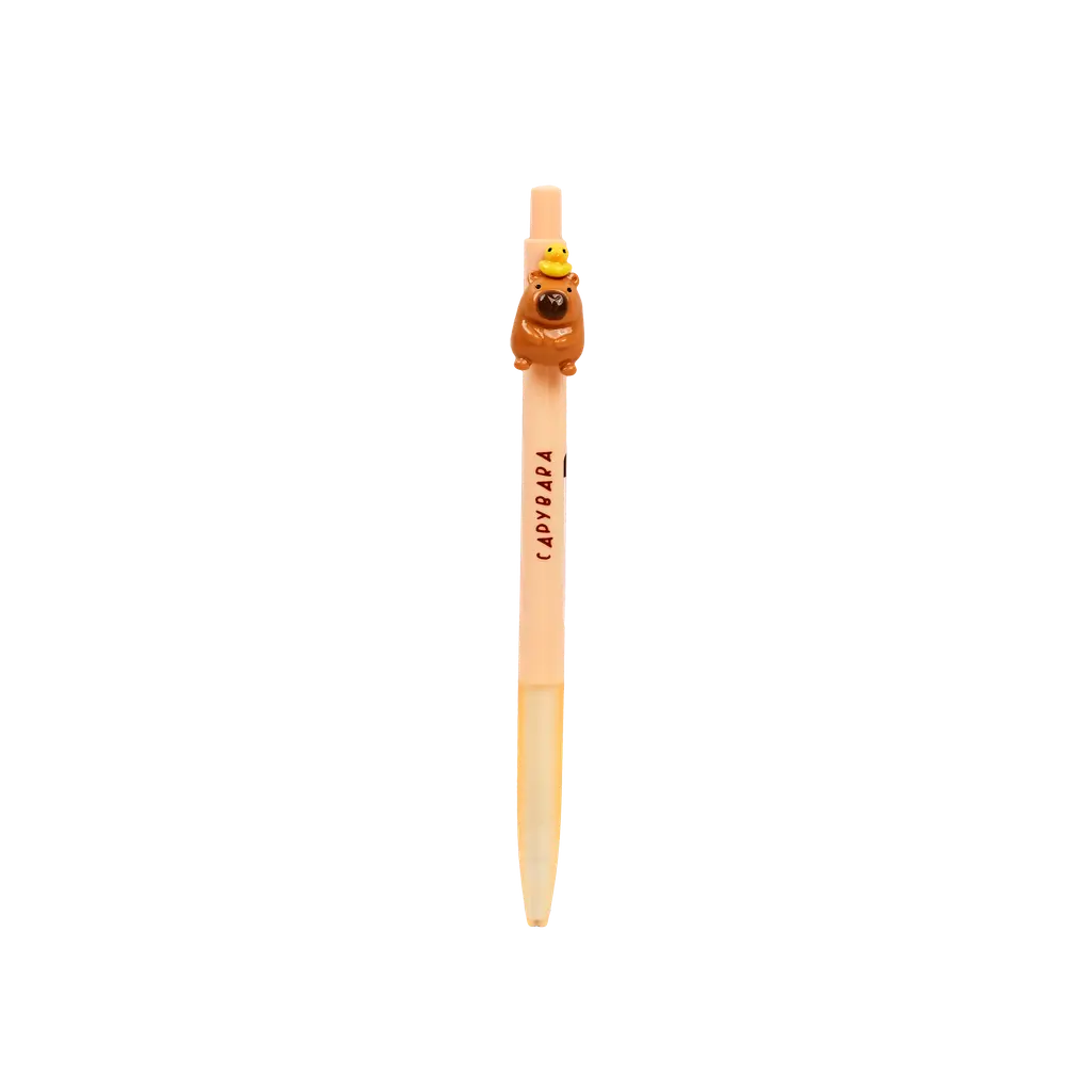 Mechanischer Bleistift mit Capybara-Design (Rosa/Braun/Hellbraun)
