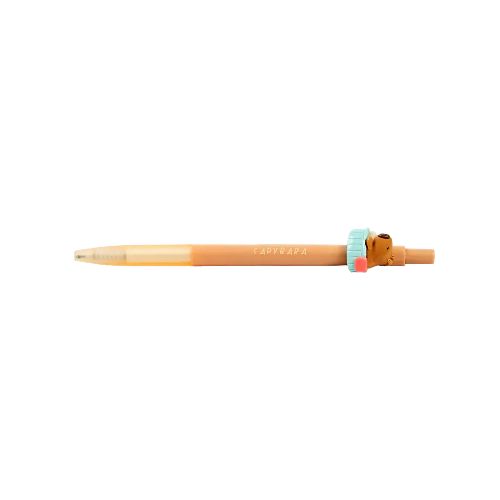 Mechanischer Bleistift mit Capybara-Design (Rosa/Braun/Hellbraun)