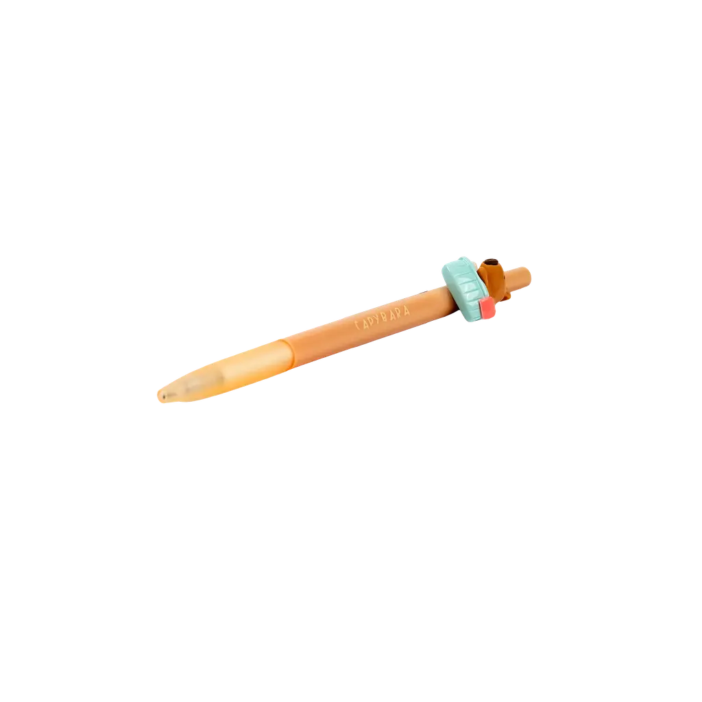 Mechanischer Bleistift mit Capybara-Design (Rosa/Braun/Hellbraun)