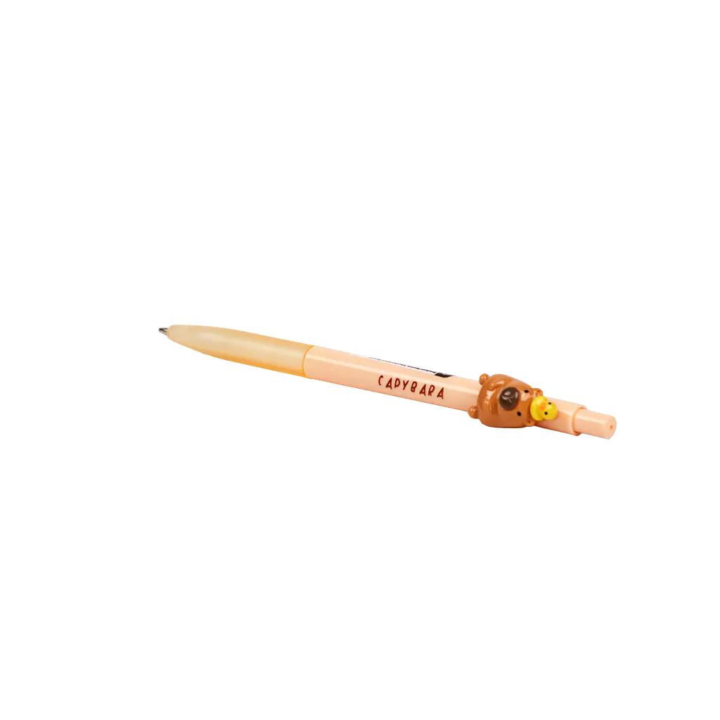 Mechanischer Bleistift mit Capybara-Design (Rosa/Braun/Hellbraun)