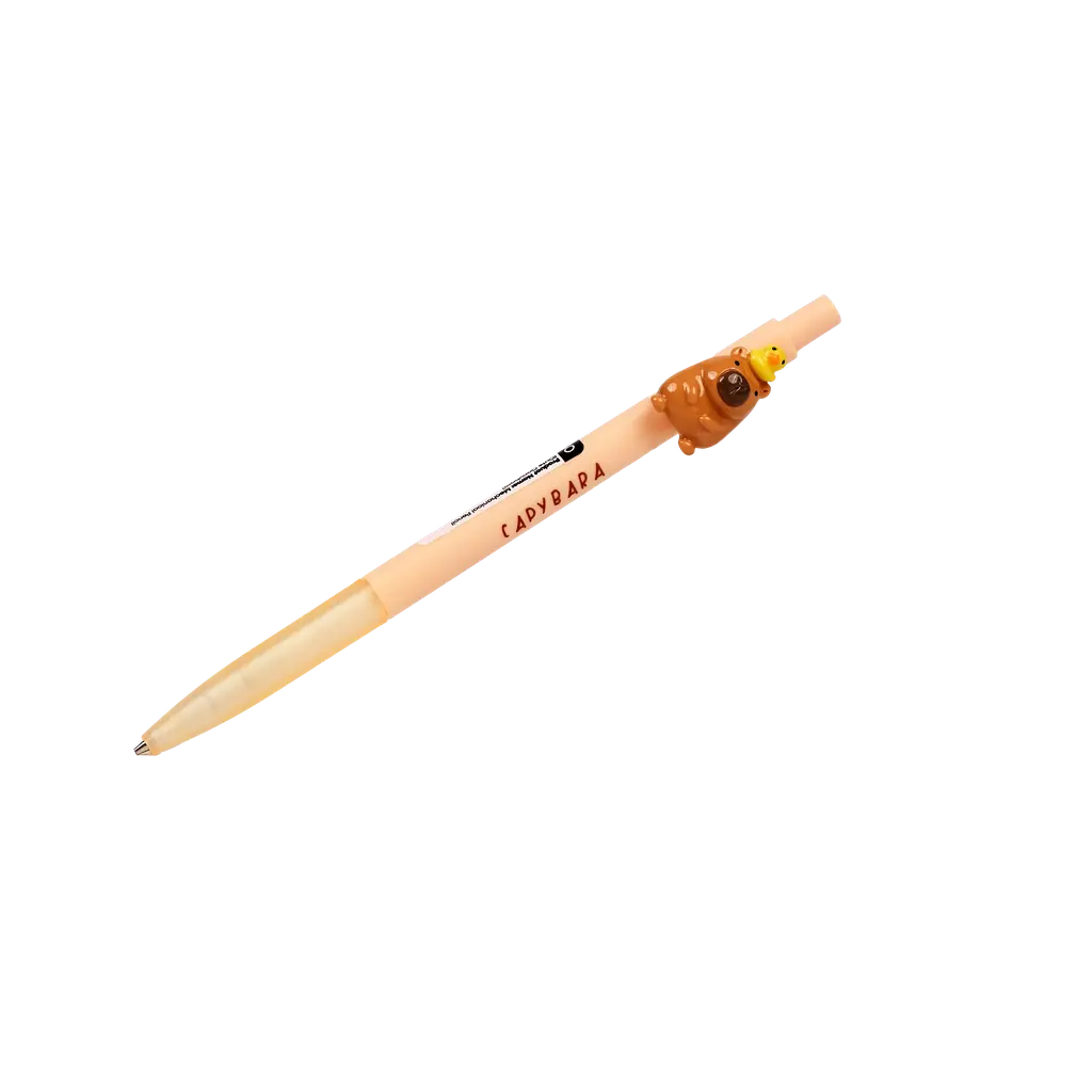 Mechanischer Bleistift mit Capybara-Design (Rosa/Braun/Hellbraun)