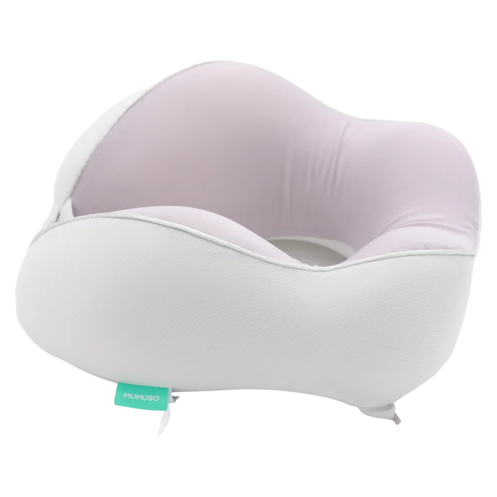Memory Foam U-förmiges Nackenkissen, ergonomisch, stützend (Grau)