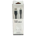 Micro-USB-Ladekabel aus Nylon, 1 m (Schwarz)