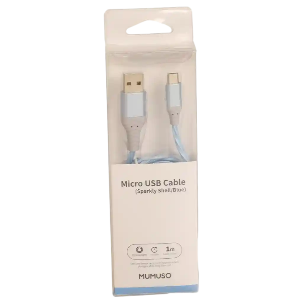 Micro-USB-Kabel aus TPE/PVC für Android-Geräte, 1 m (Blau)