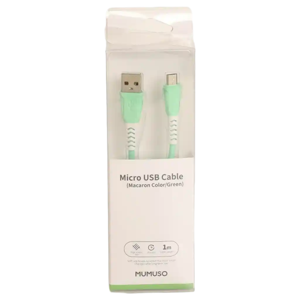 Micro USB Ladekabel aus TPE für Android-Geräte (Grün)