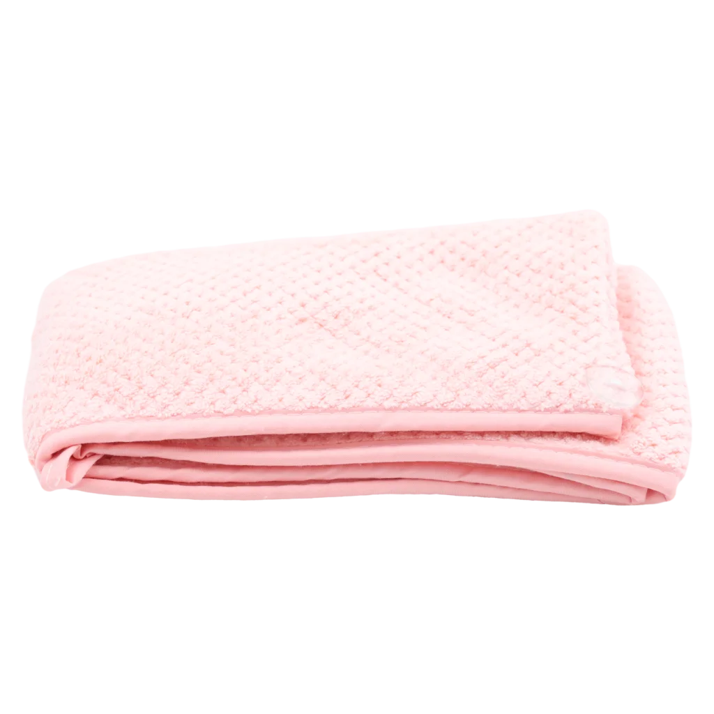 Mikrofaser-Haarturban zum Trocknen, ca. 65 × 25 cm (Rosa)