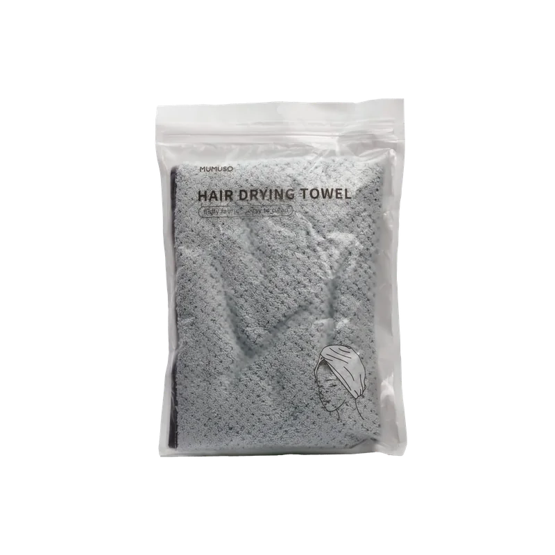 Mikrofaser Haar-Handtuch Turban, 65 × 25 cm (Hazy Blue)