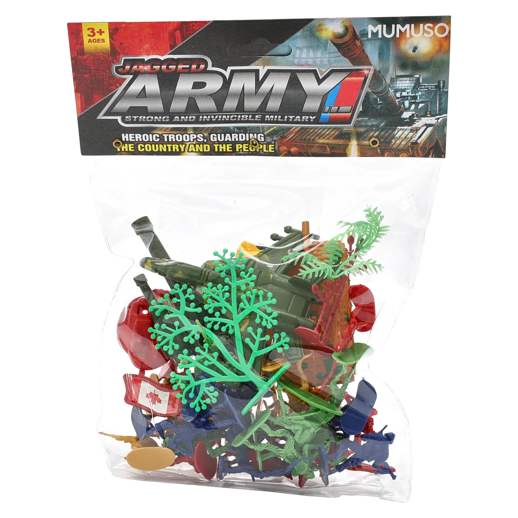 43-teiliges Militärfiguren-Set aus PP für Kinder, Spielzeug (Mehrfarbig)