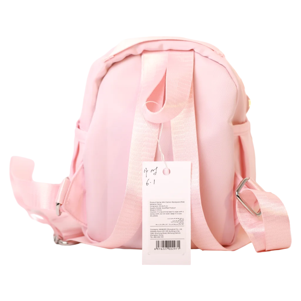 Mini-Kinderrucksack in modernem Design, kompaktes Format (Rosa)