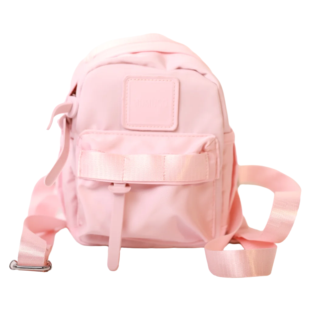 Mini-Kinderrucksack in modernem Design, kompaktes Format (Rosa)