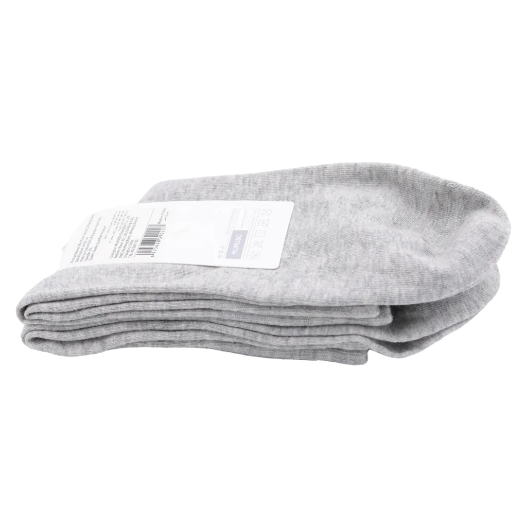 Mini Crew Herrensocken Baumwollmischung (Grau)