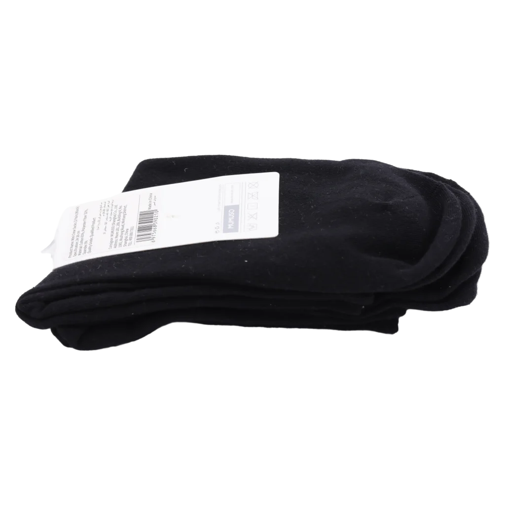 Mini Crew Herrensocken aus Baumwollmischung (Schwarz)