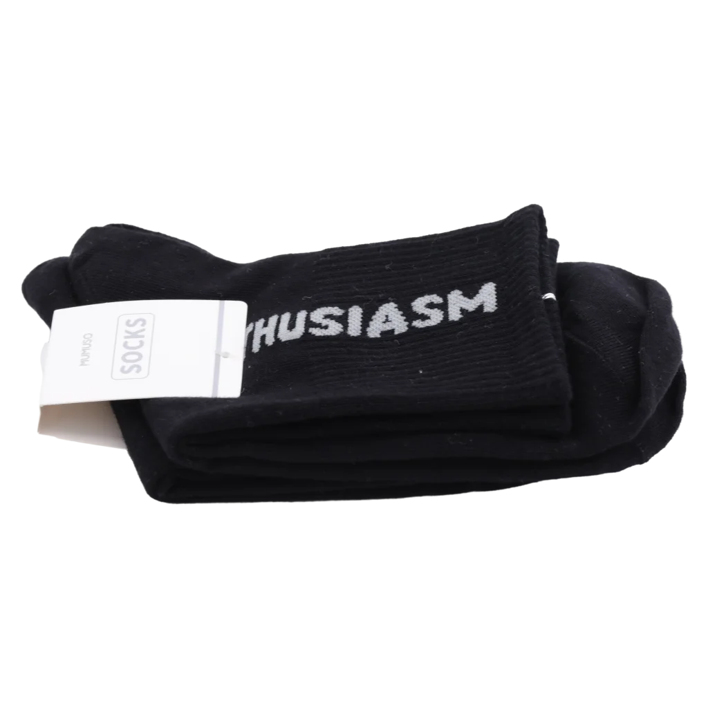 Mini Crew Herrensocken aus Baumwollmischung (Schwarz)