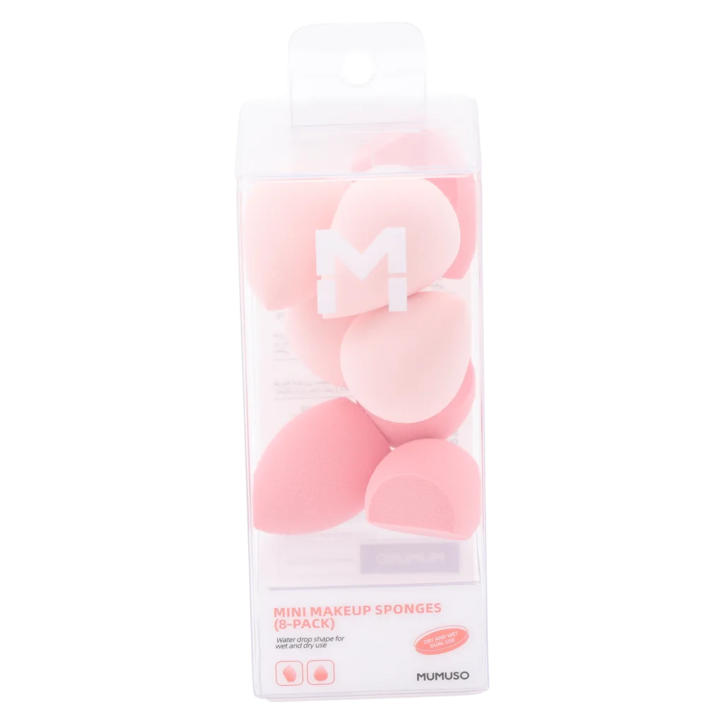 8er-Pack Mini Make-up Schwämmchen Polyurethan für Foundation (Rosa/Hellrosa)