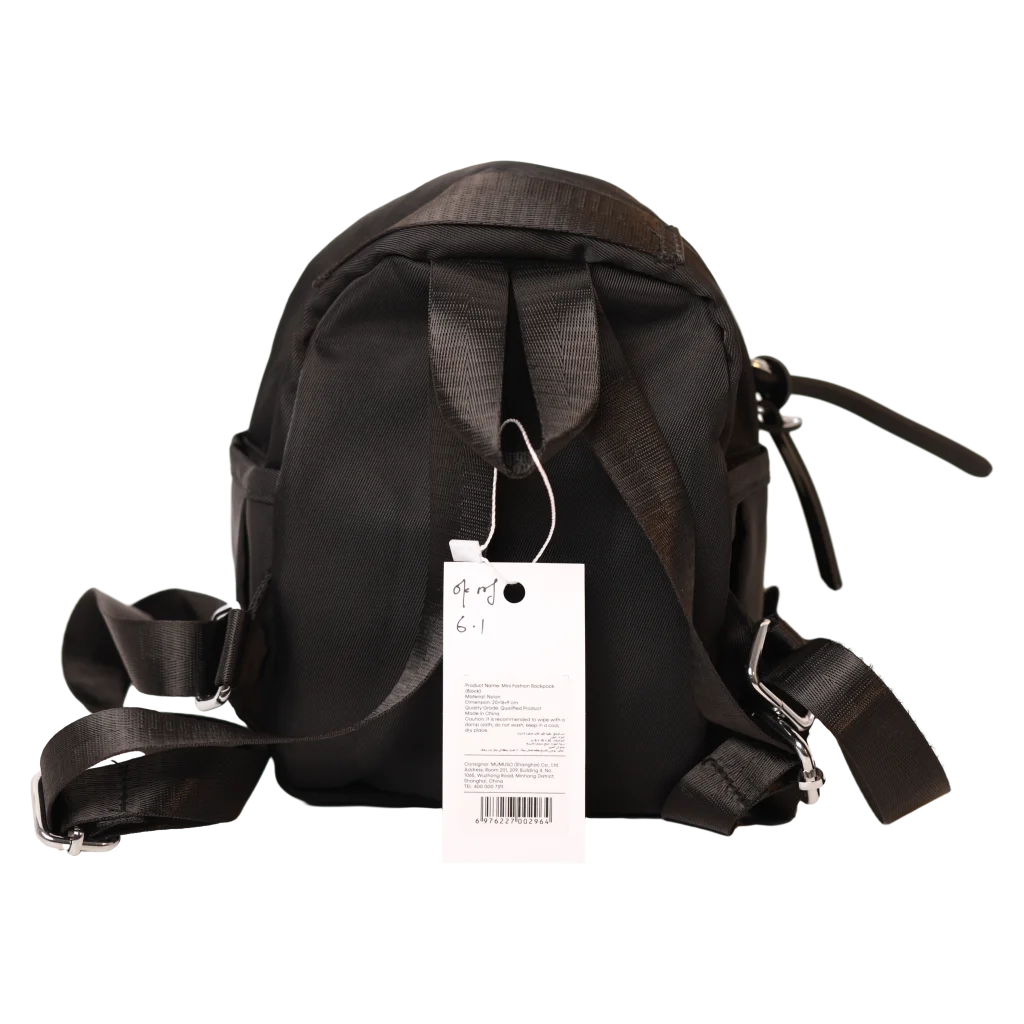 Mini-Rucksack für Kinder, kompakt und leicht (Schwarz)