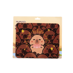 Mousepad mit Capybara-Design, rutschfeste Gummibasis und Stoffoberfläche (Mehrfarbig)