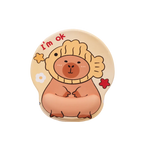 Ergonomisches Mousepad mit Capybara-Design und Handgelenkauflage (Mehrfarbig)