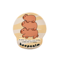 Mousepad mit Handgelenkauflage und Capybara-Design (Beige)