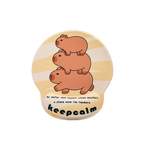 Mousepad mit Handgelenkauflage und Capybara-Design (Beige)