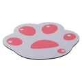 Mousepad mit Katzenpfoten-Design für Schreibtisch und Büro (Beige/Rosa)