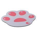 Mousepad mit Katzenpfoten-Design für Schreibtisch und Büro (Beige/Rosa)