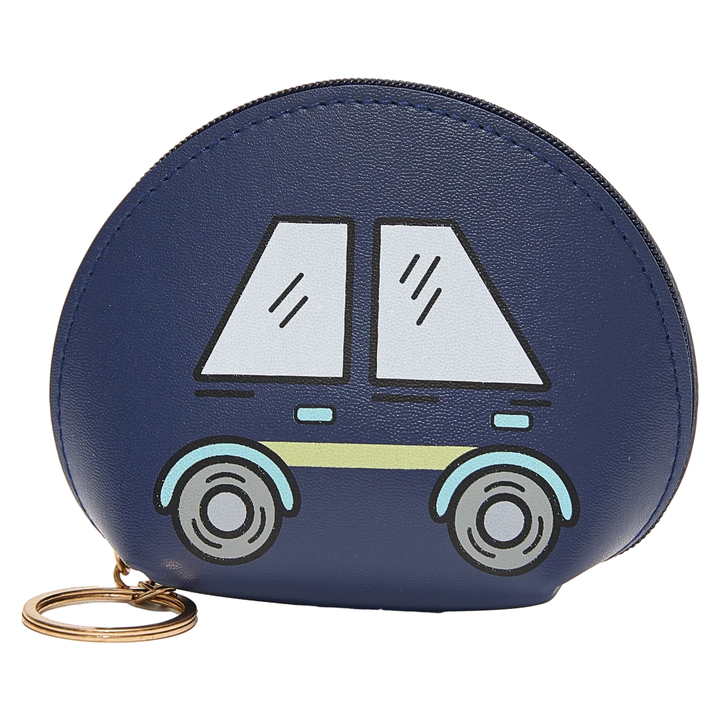 Münzportemonnaie mit Auto-Design (Blau)