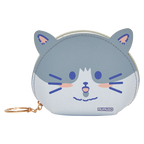 Münzportemonnaie mit Katzen-Design, kompaktes Format (Grau)