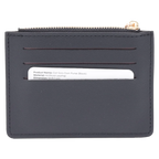 Münzportemonnaie aus Kunstleder mit Design-Elementen (Schwarz/Grau)