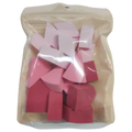 18-teiliges Polyurethan Make-up Schwämme Set, verschiedene Formen (Rosa/Hellrosa/Dunkelrosa)