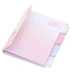Multifunktionaler Notizblock mit Registertabs, 80 x 100 mm (Rosa/Blau/Grün/Lila)
