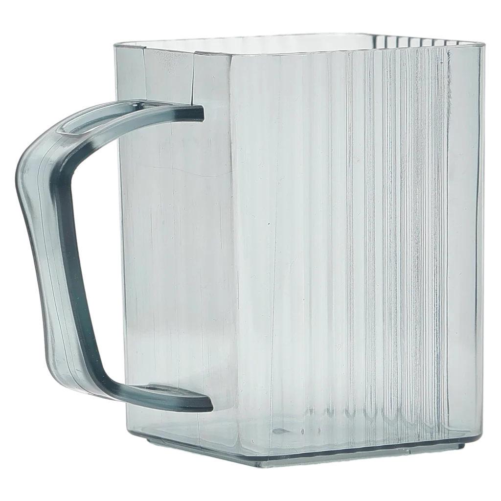 Gerippter PS-Mundspülbecher, 360 ml (Dunkelblau)