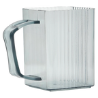 Gerippter PS-Mundspülbecher, 360 ml (Dunkelblau)