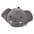 2-in-1 Nackenkissen mit Elefant-Design aus Polyester, 162,5 g (Grau)
