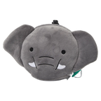 2-in-1 Nackenkissen mit Elefant-Design aus Polyester, 162,5 g (Grau)