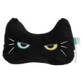 Nackenkissen in Knochenform mit Katzen-Design, 180 g (Schwarz)