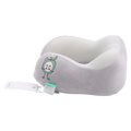Memory Foam Nackenkissen U-Form mit Apfel-Design (Grau)