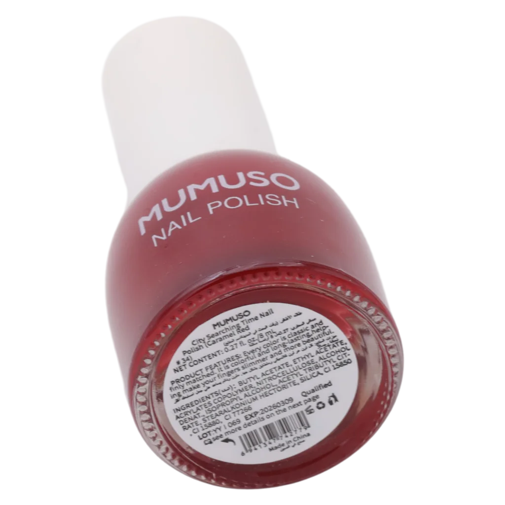 City Searching Time Nail Polish, #34 (Caramel Red)