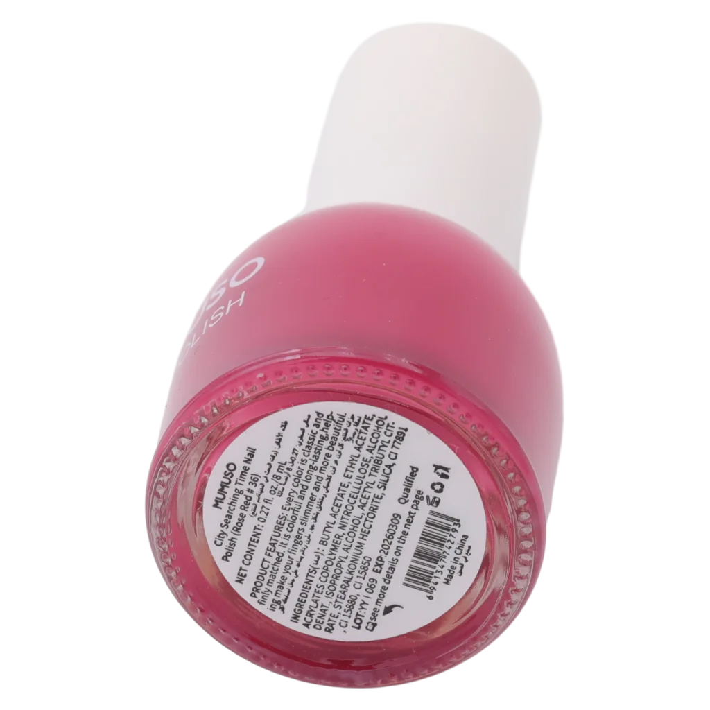 City Searching Time Nail Polish, #36 (Rose Red)