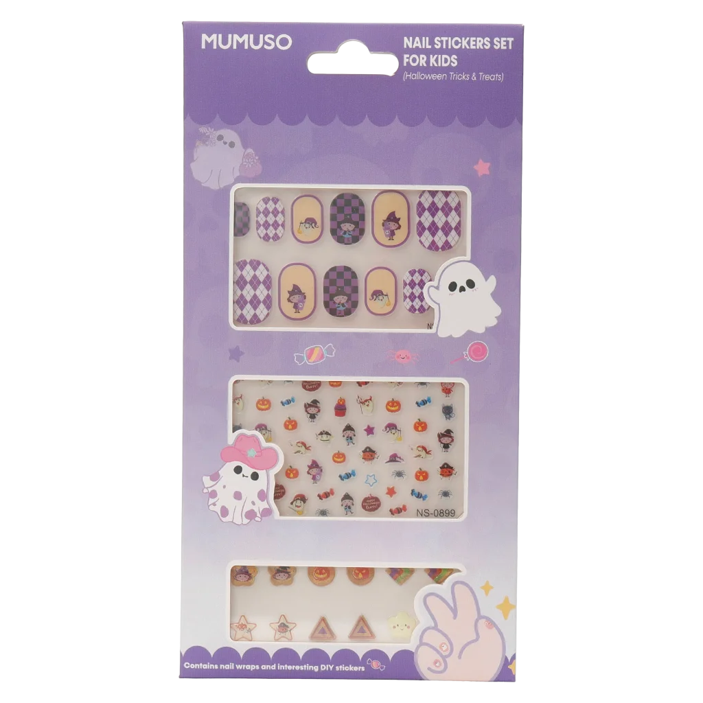 Nail Stickers Set For Kids (Halloween Tricks & Treats)