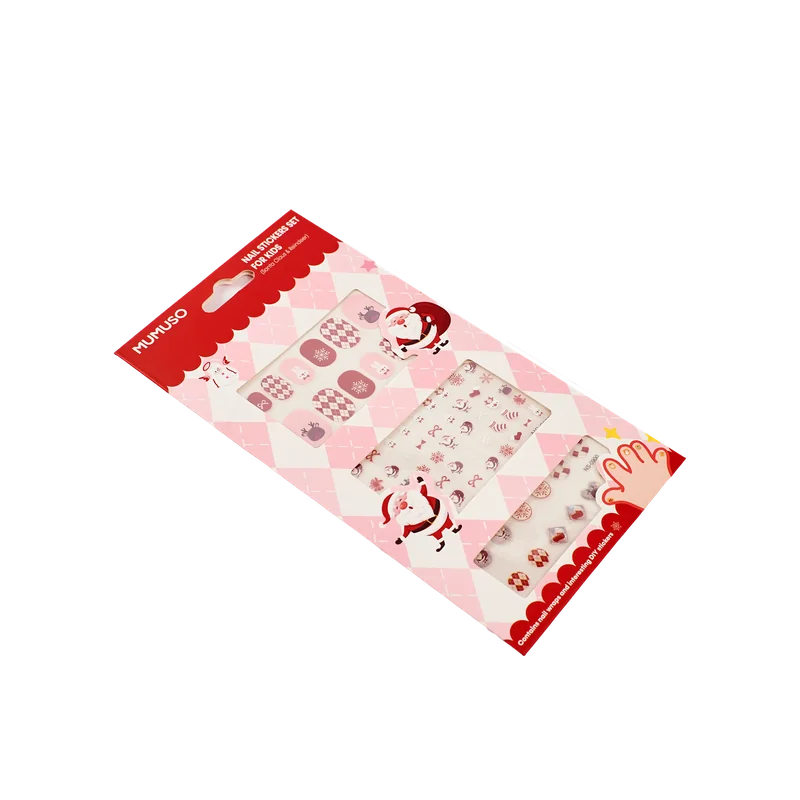 Nail Stickers Set For Kids (Santa Claus & Reindeer)