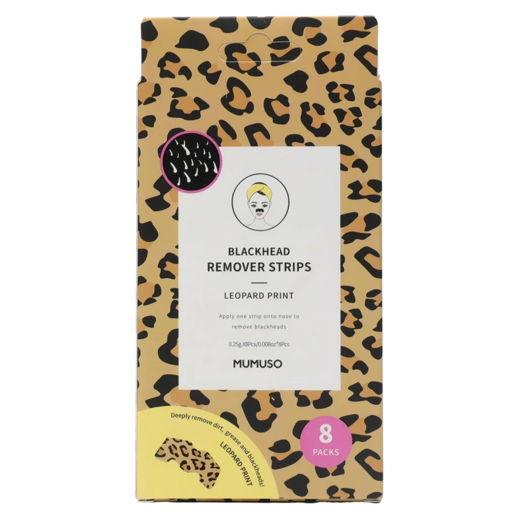 8er-Pack Nasenpflaster zur Mitesserentfernung mit Leopard-Design (Mehrfarbig)