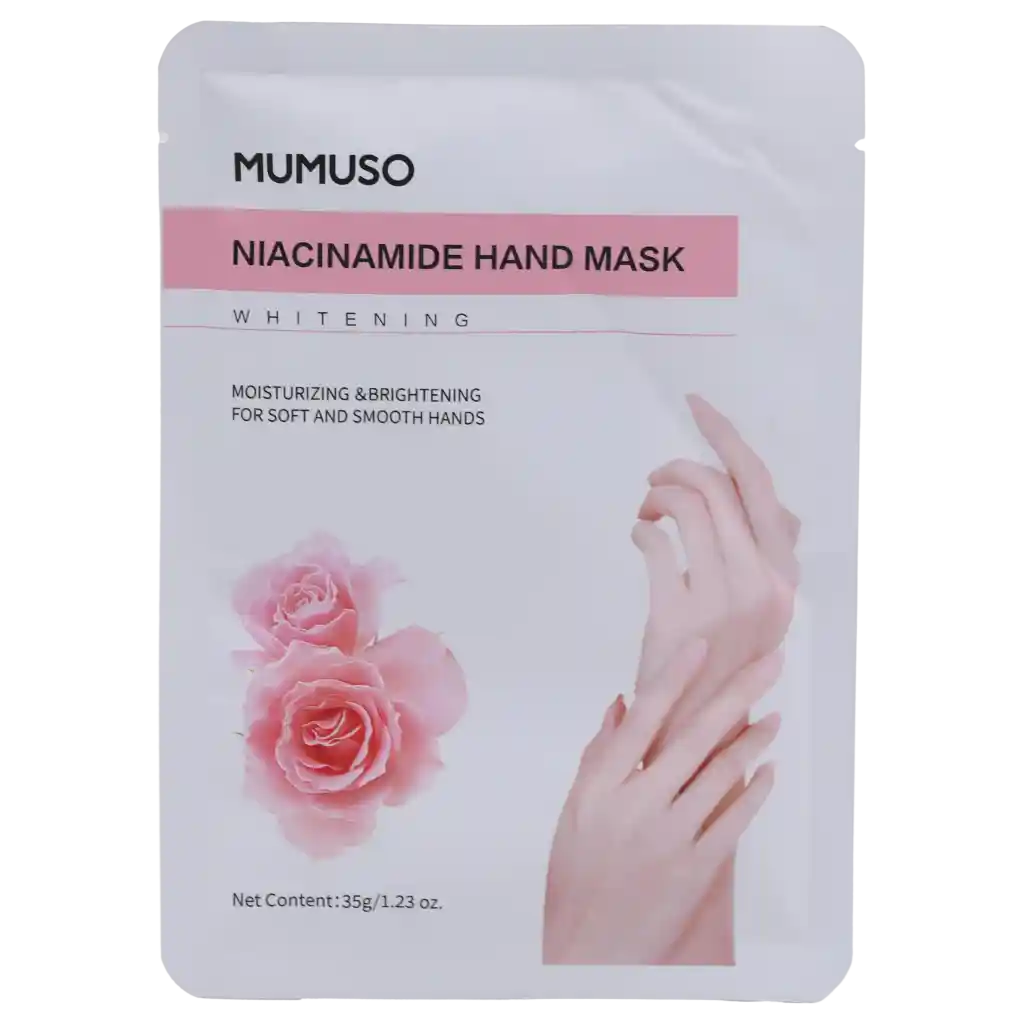 Handmaske mit Niacinamid für intensive Feuchtigkeitspflege, Einmalanwendung (Natur)