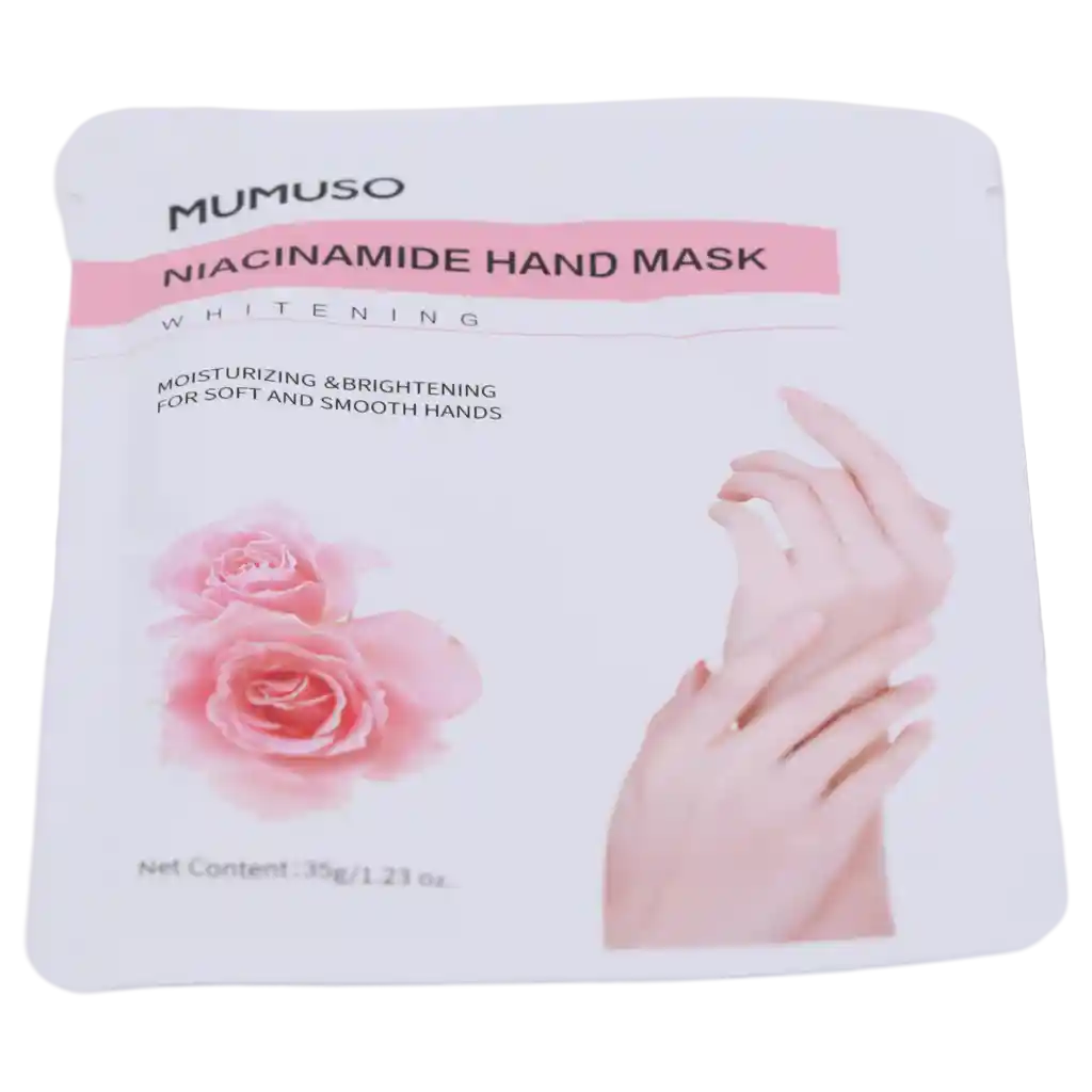 Handmaske mit Niacinamid für intensive Feuchtigkeitspflege, Einmalanwendung (Natur)