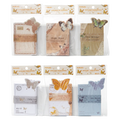 Notizblock aus Kraftpapier mit Schmetterlings-Design (Blau/Beige/Weiß/Braun/Orange)