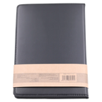 Notizbuch A5 mit Kunstleder-Einband (Schwarz)