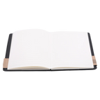 Notizbuch A5 mit Kunstleder-Einband (Schwarz)